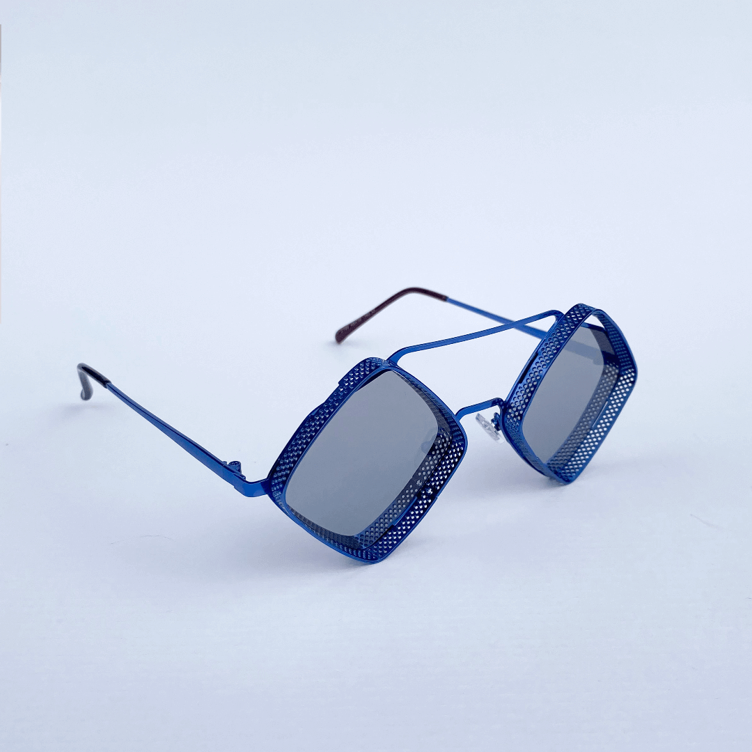 Andira Sunglasses | Metallic Geometric Diamond Frames