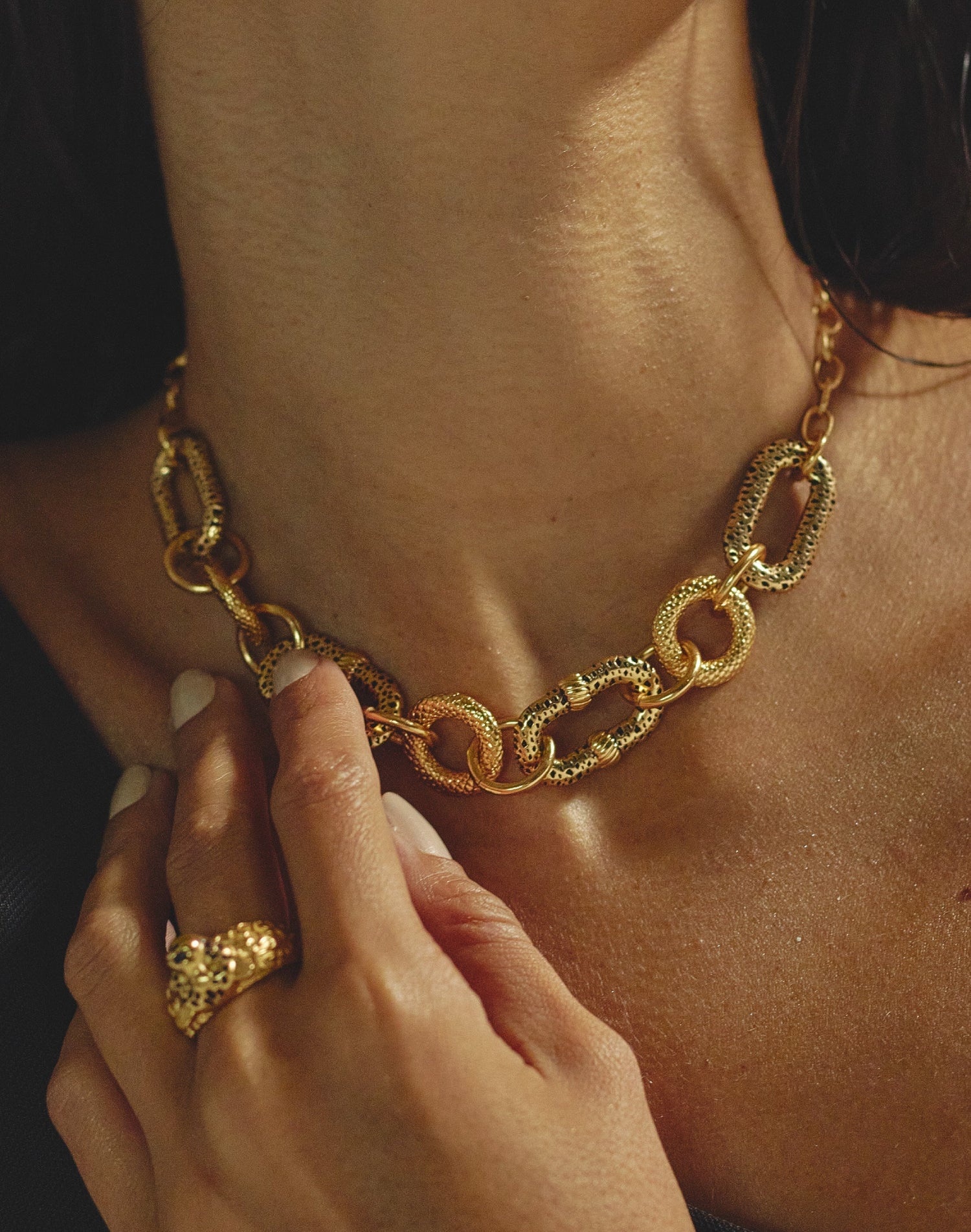 Collar Piel de Serpiente - Joyas