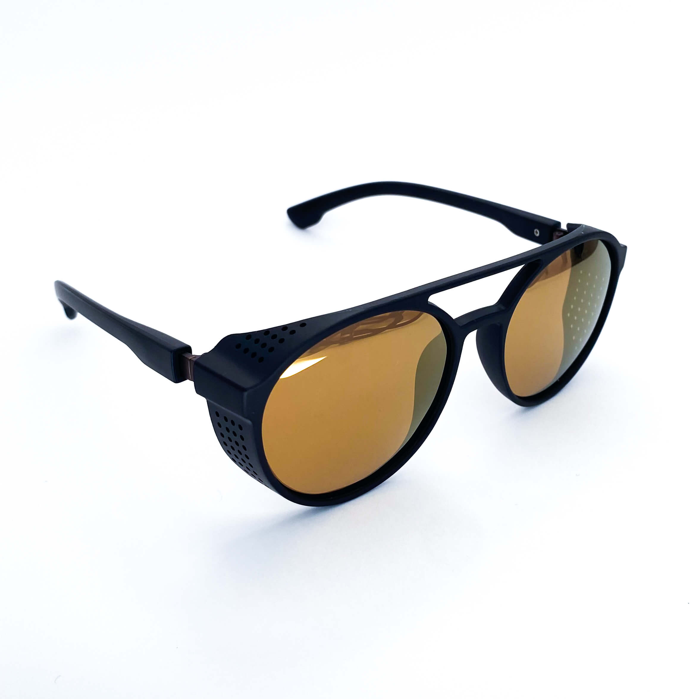 Danny narrow rectangular sunglasses with a slim frame and dark lenses for a retro-inspired urban and festival aesthetic - Party People.