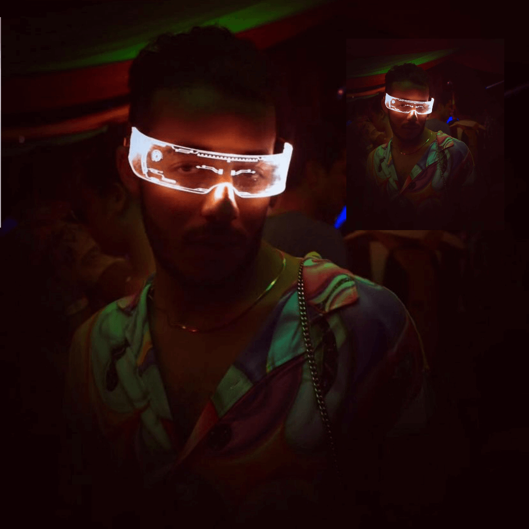 Gafas led para festival Fisher