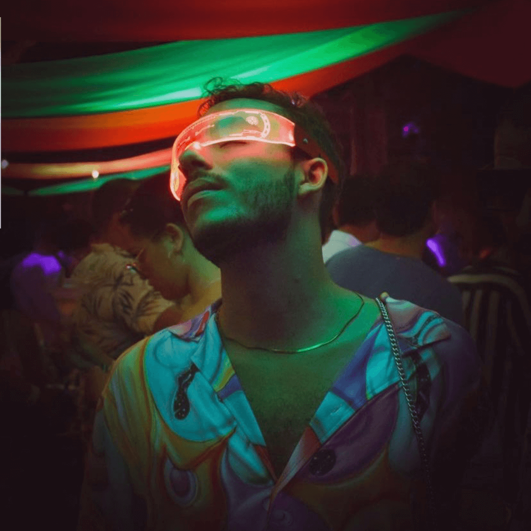 Gafas led para festival Fisher