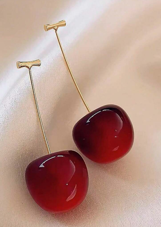 Pendientes Cerezas - Cherry on top earrings - Joyas