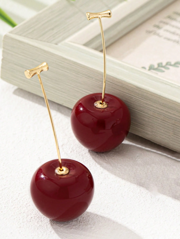 Pendientes Cerezas - Cherry on top earrings - Joyas