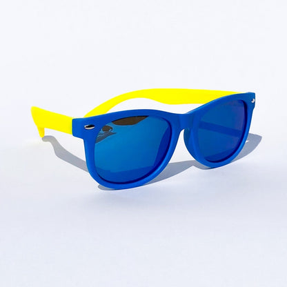 Everest round sunglasses for kids with a double-bridge metal frame and high-clarity lenses for a premium children&