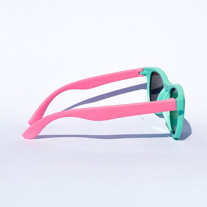 Everest round sunglasses for kids with a double-bridge metal frame and high-clarity lenses for a premium children&