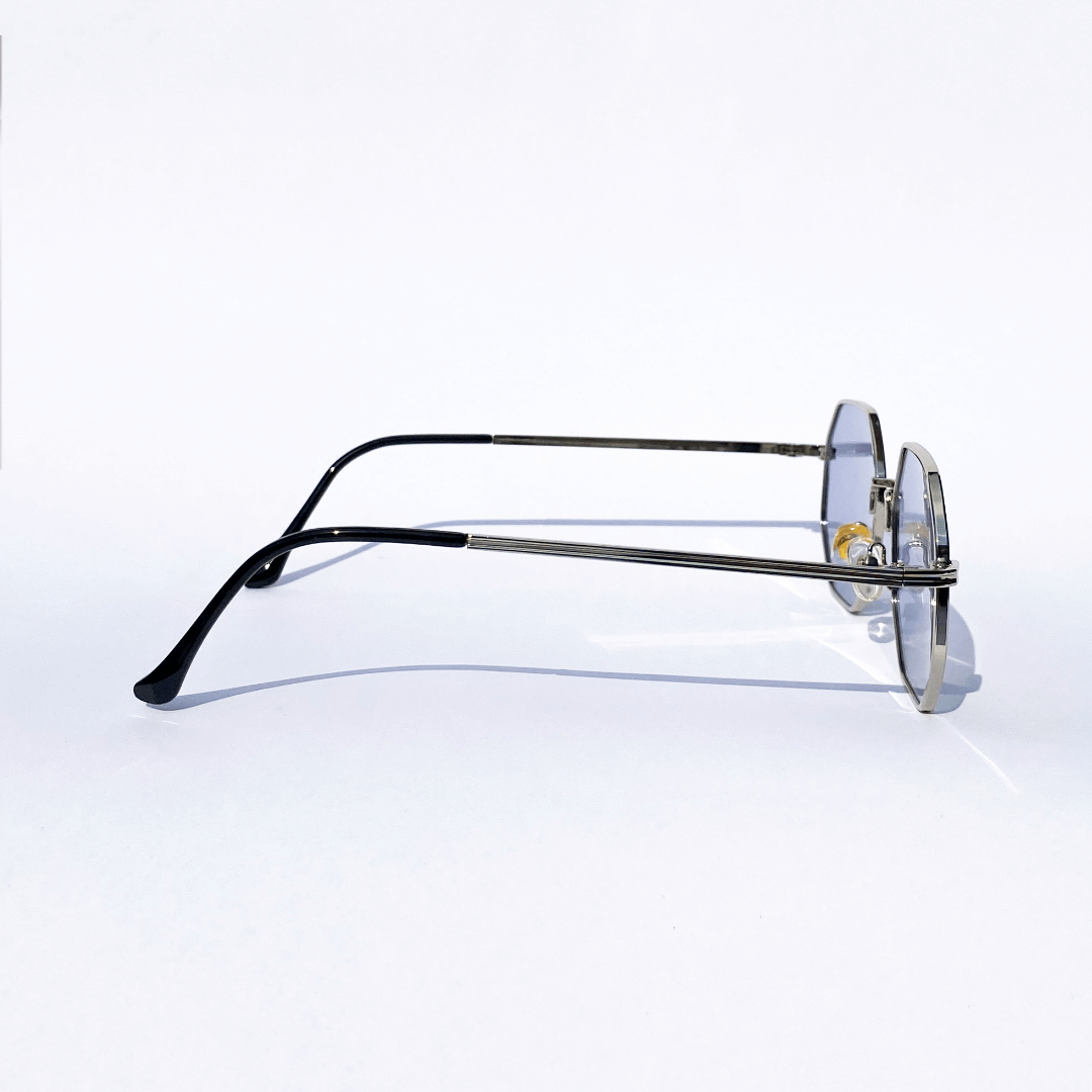 Florida bold square sunglasses with polished black frames for sun-soaked festival days and urban summer style - Party People