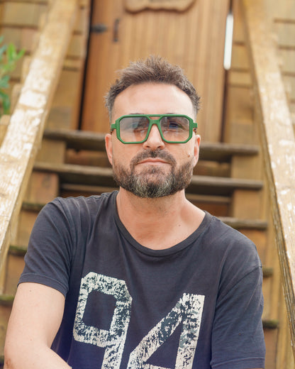 Garrix iconic square sunglasses with a modern structured frame and tinted lenses for a high-energy festival and urban look - Party People