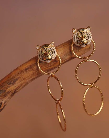 Pendientes largos Jaguar - Joyas