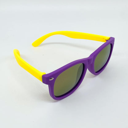 Everest round sunglasses for kids with a double-bridge metal frame and high-clarity lenses for a premium children&