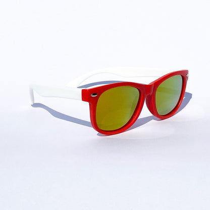 Everest round sunglasses for kids with a double-bridge metal frame and high-clarity lenses for a premium children&